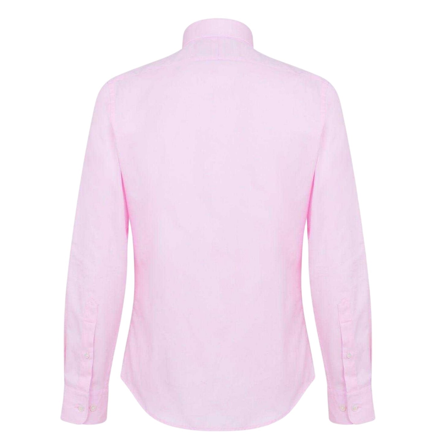 Pink - Back - Haines and Bonner Mens Twill Slim Shirt