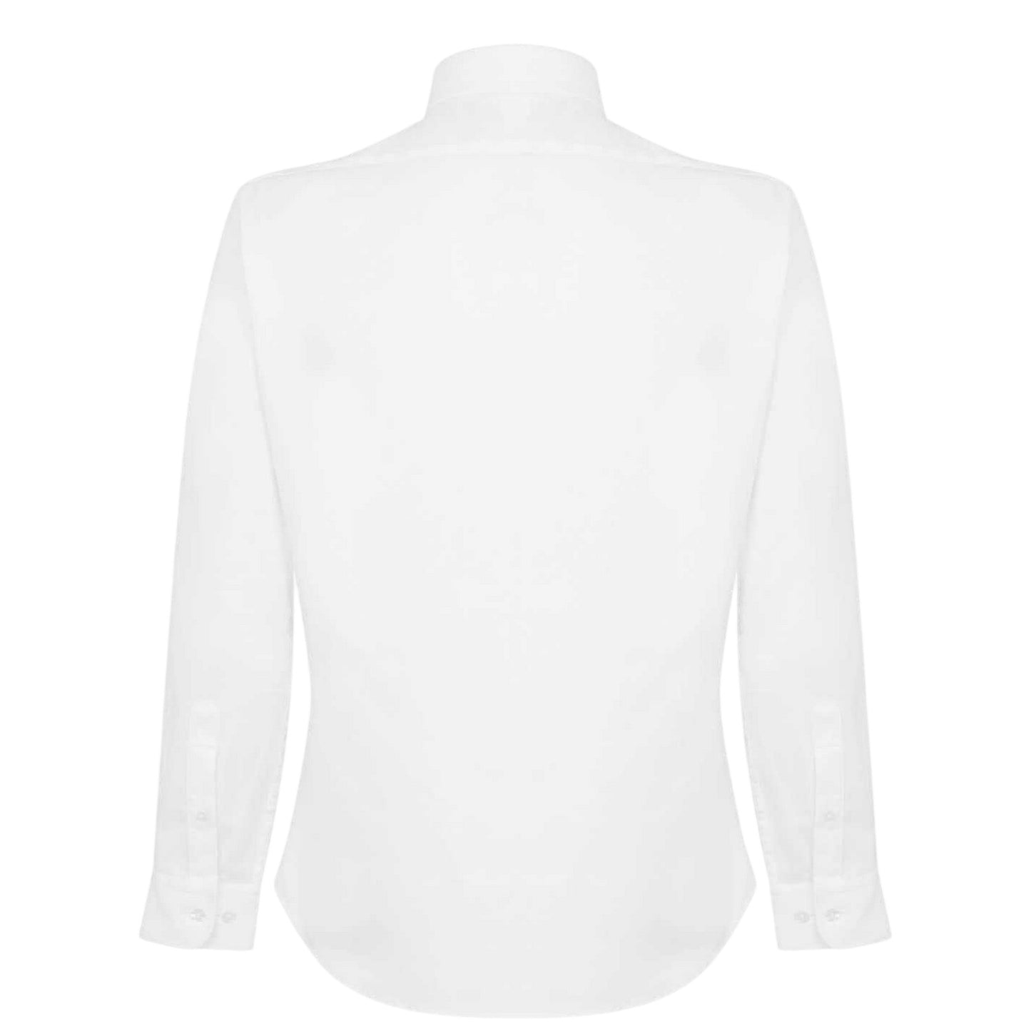 White - Back - Haines and Bonner Mens Twill Slim Shirt