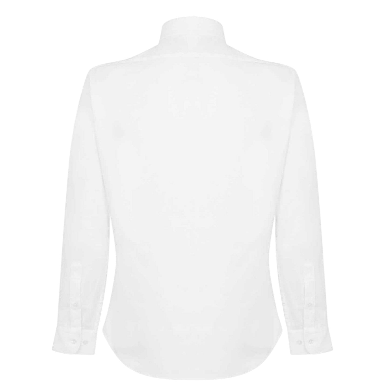 White - Back - Haines and Bonner Mens Twill Slim Shirt