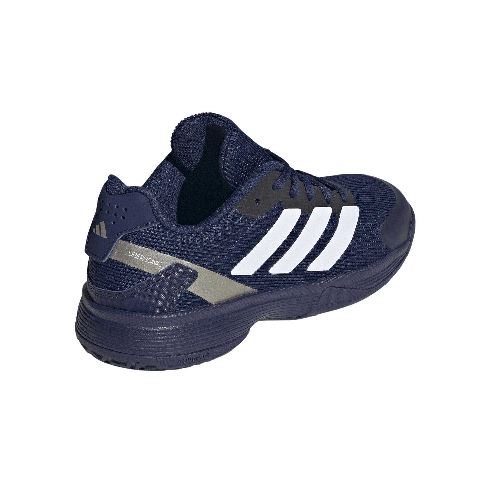 Blue - Back - Adidas Childrens-Kids Tennis Shoes