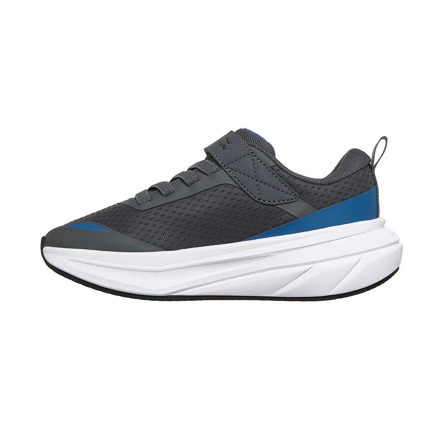 Charcoal-Blue - Back - Skechers Childrens-Kids Air Flight Trainers