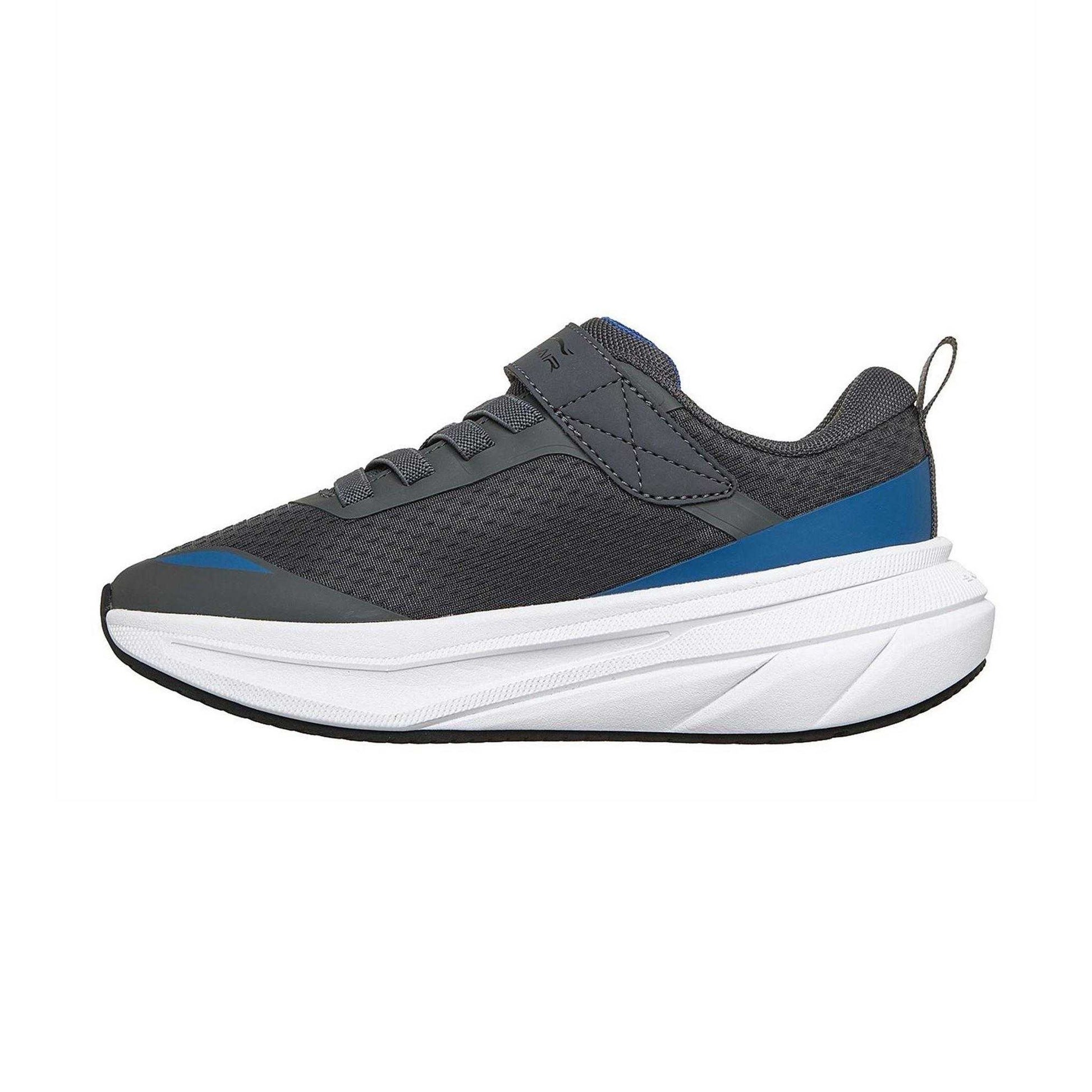 Charcoal-Blue - Back - Skechers Childrens-Kids Air Flight Trainers