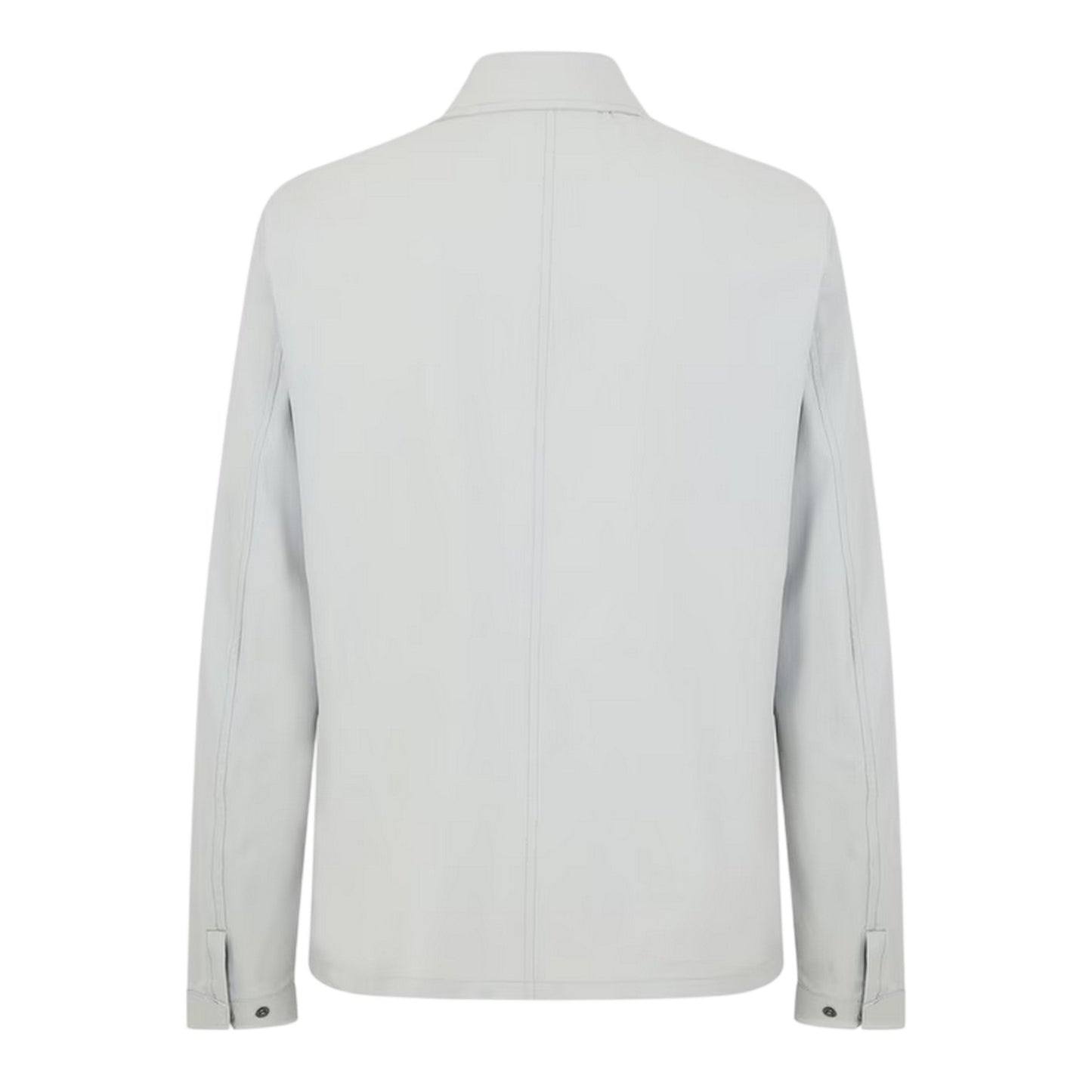 Grey Mirage - Back - Lyle & Scott Mens Logo Overshirt