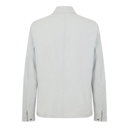 Grey Mirage - Back - Lyle & Scott Mens Logo Overshirt