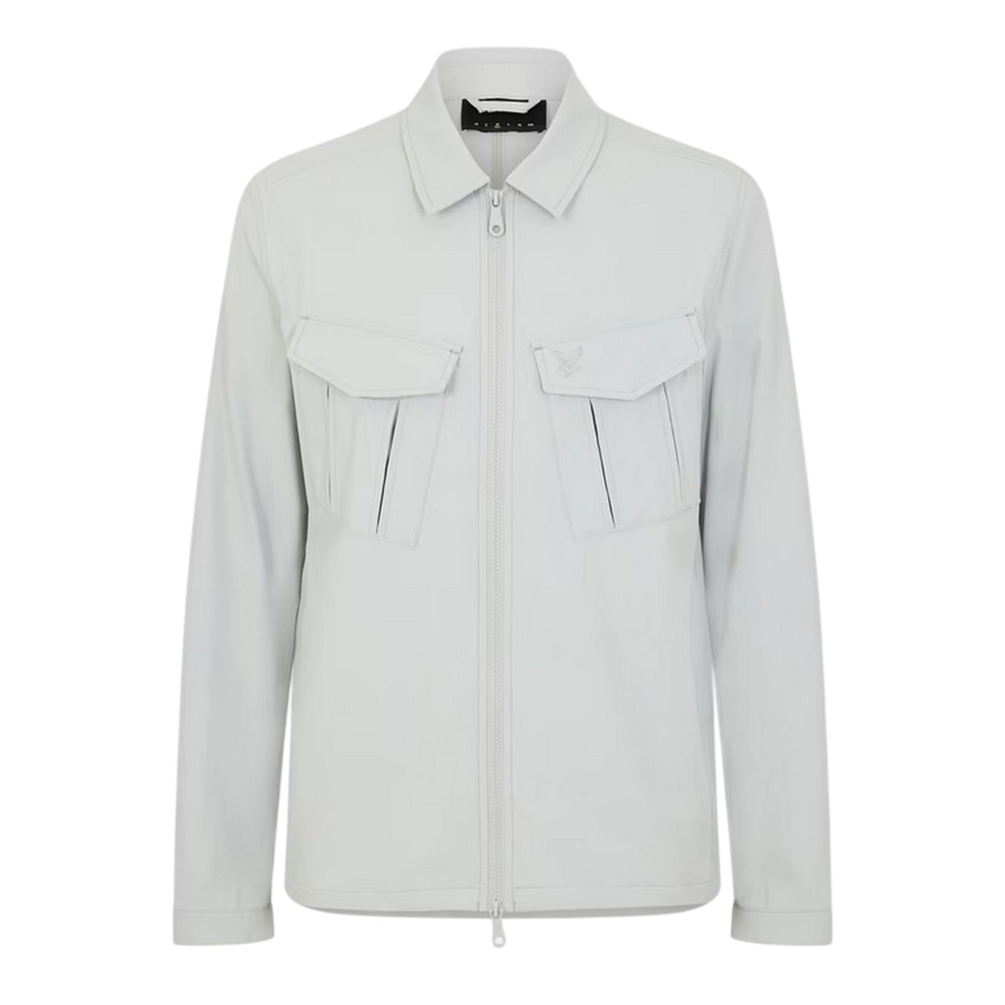 Grey Mirage - Front - Lyle & Scott Mens Logo Overshirt