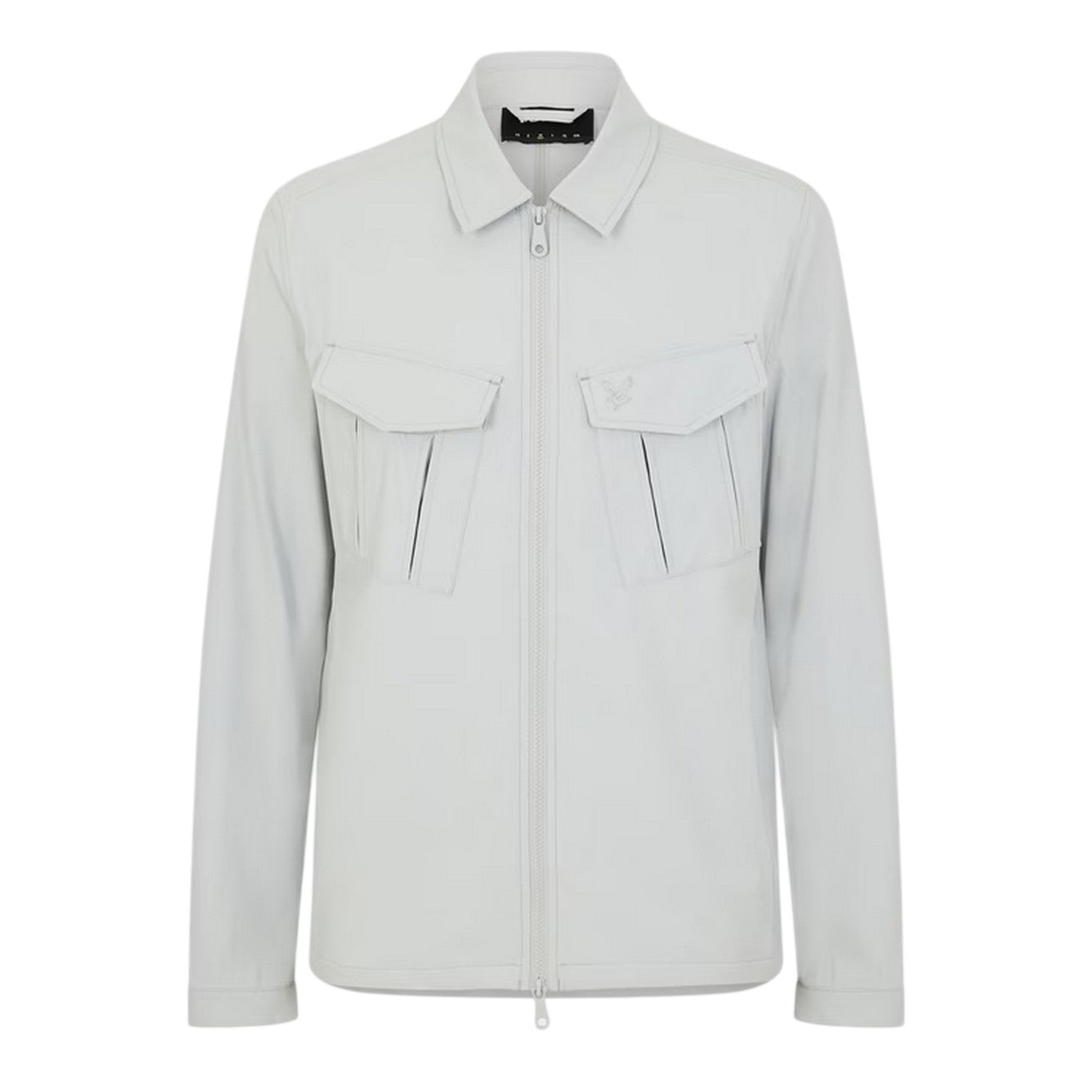 Grey Mirage - Front - Lyle & Scott Mens Logo Overshirt