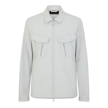Grey Mirage - Front - Lyle & Scott Mens Logo Overshirt