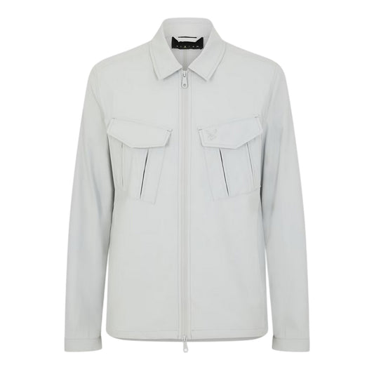 Grey Mirage - Front - Lyle & Scott Mens Logo Overshirt