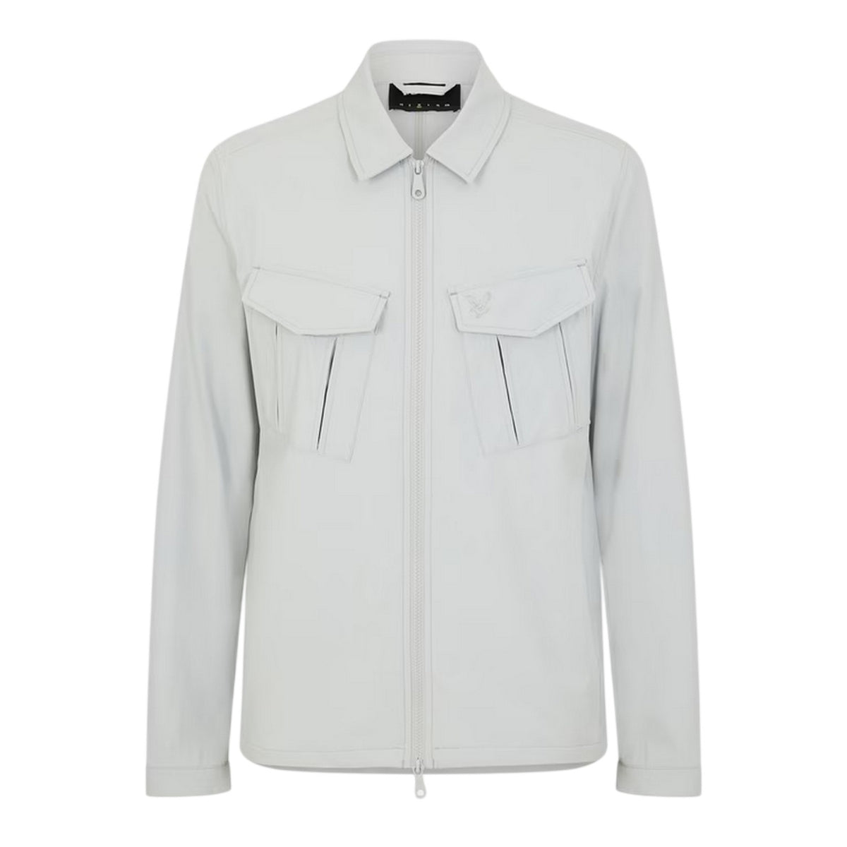 Grey Mirage - Front - Lyle & Scott Mens Logo Overshirt