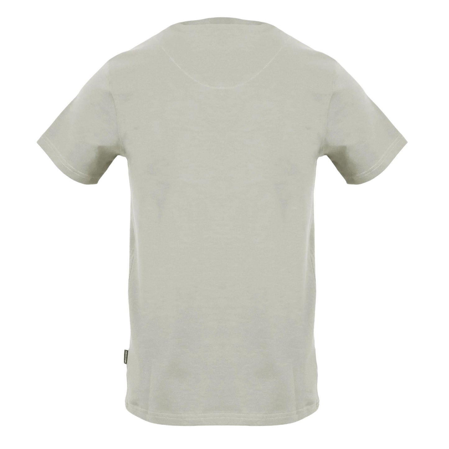 Grey - Back - Aquascutum Mens Triangle Logo T-Shirt
