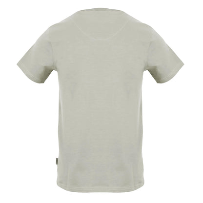 Grey - Back - Aquascutum Mens Triangle Logo T-Shirt