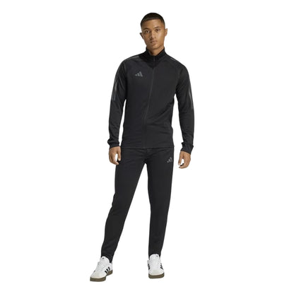 Black-Grey - Side - Adidas Mens Sereno Moisture Wicking Tracksuit