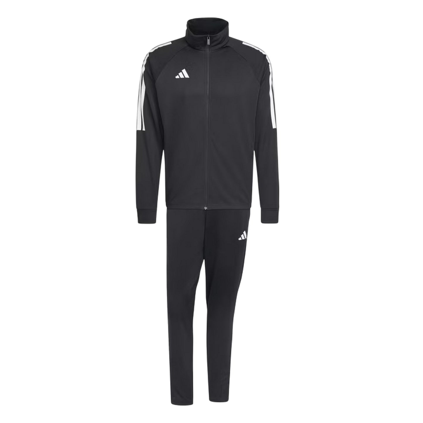 Black-White - Front - Adidas Mens Sereno Moisture Wicking Tracksuit