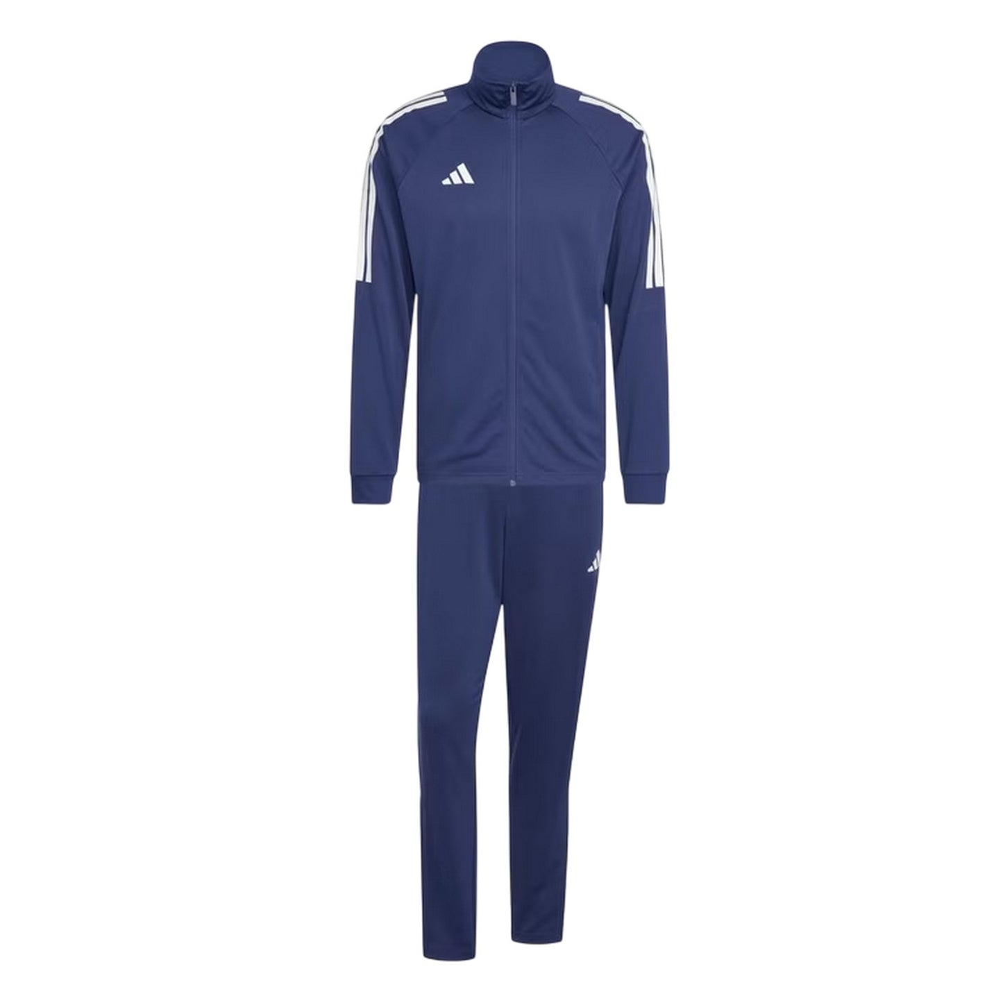 Navy-White - Front - Adidas Mens Sereno Moisture Wicking Tracksuit