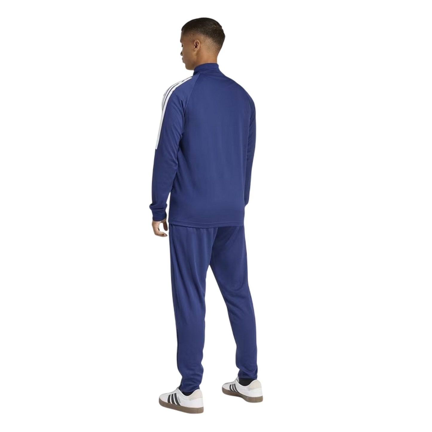 Navy-White - Back - Adidas Mens Sereno Moisture Wicking Tracksuit