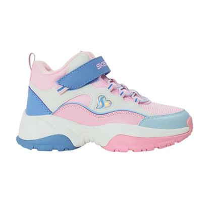 Pink-Lavender - Front - Skechers Childrens-Kids Kozmiks1.0 High Top Trainers