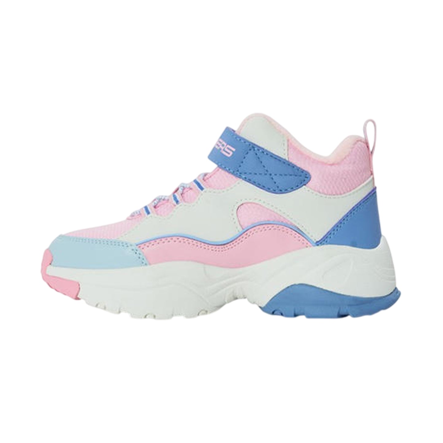 Pink-Lavender - Back - Skechers Childrens-Kids Kozmiks1.0 High Top Trainers