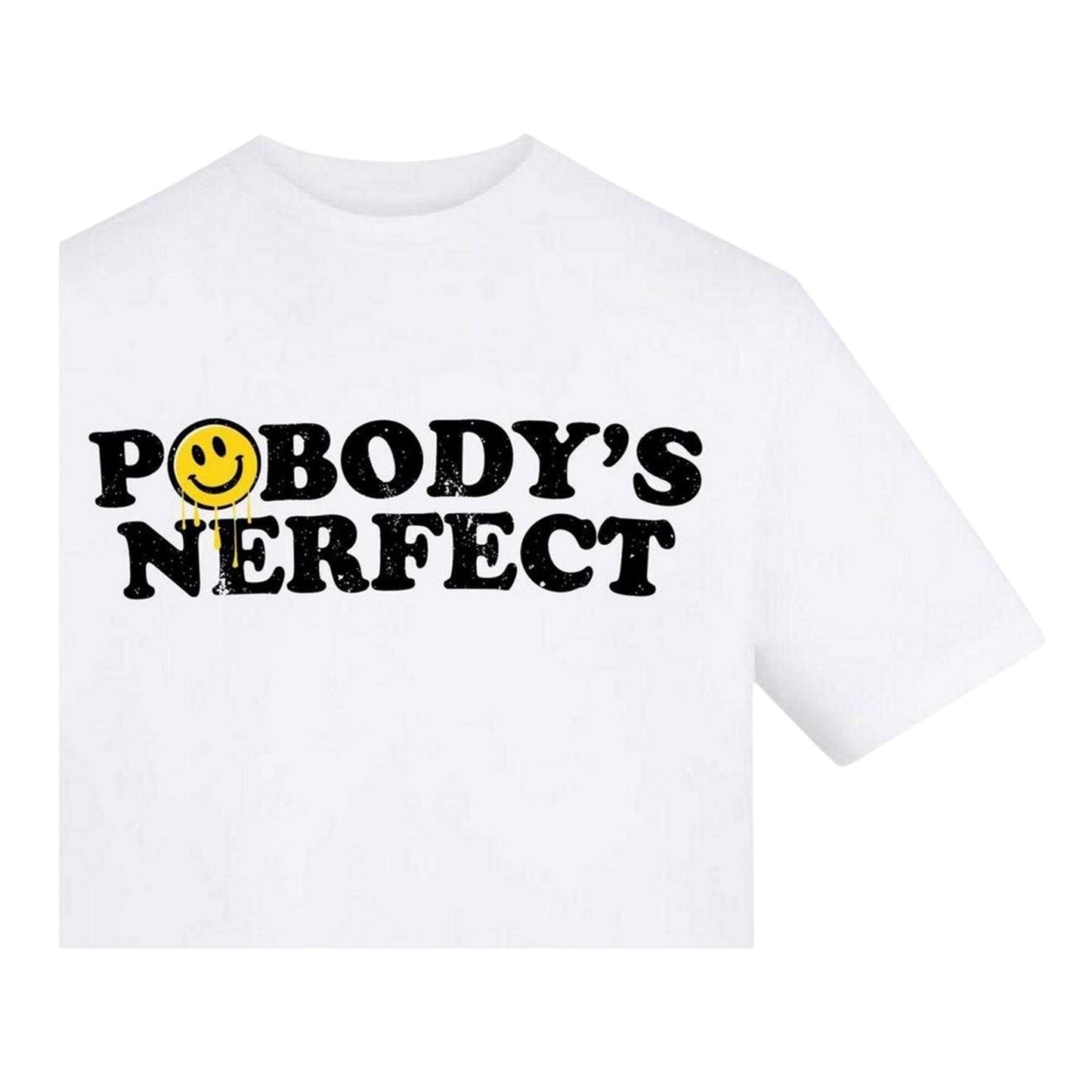 White - Side - AWD Mens Nobody´s Perfect T-Shirt