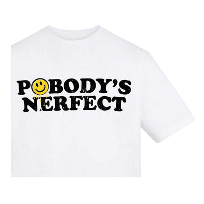 White - Side - AWD Mens Nobody´s Perfect T-Shirt