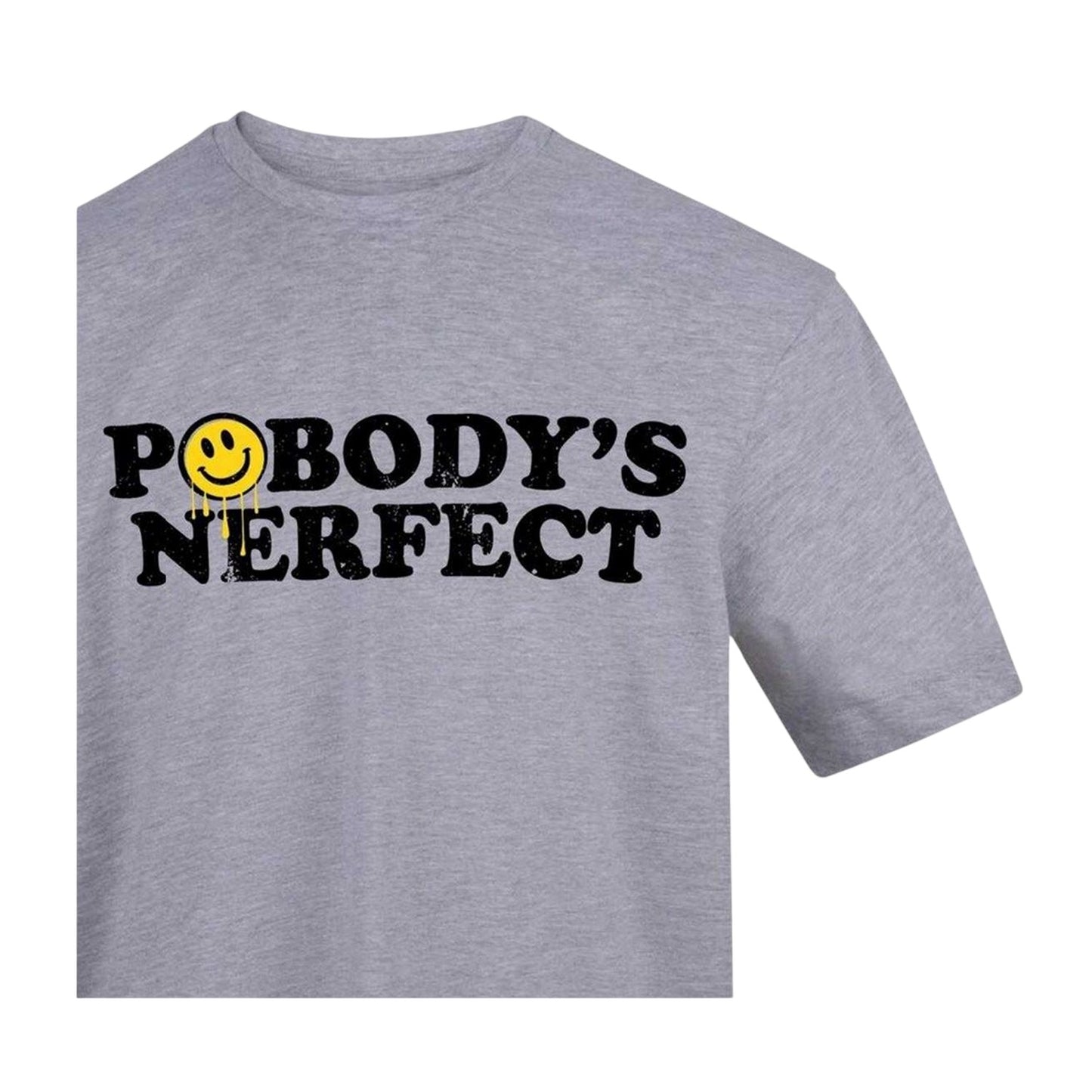 Grey - Side - AWD Mens Nobody´s Perfect T-Shirt