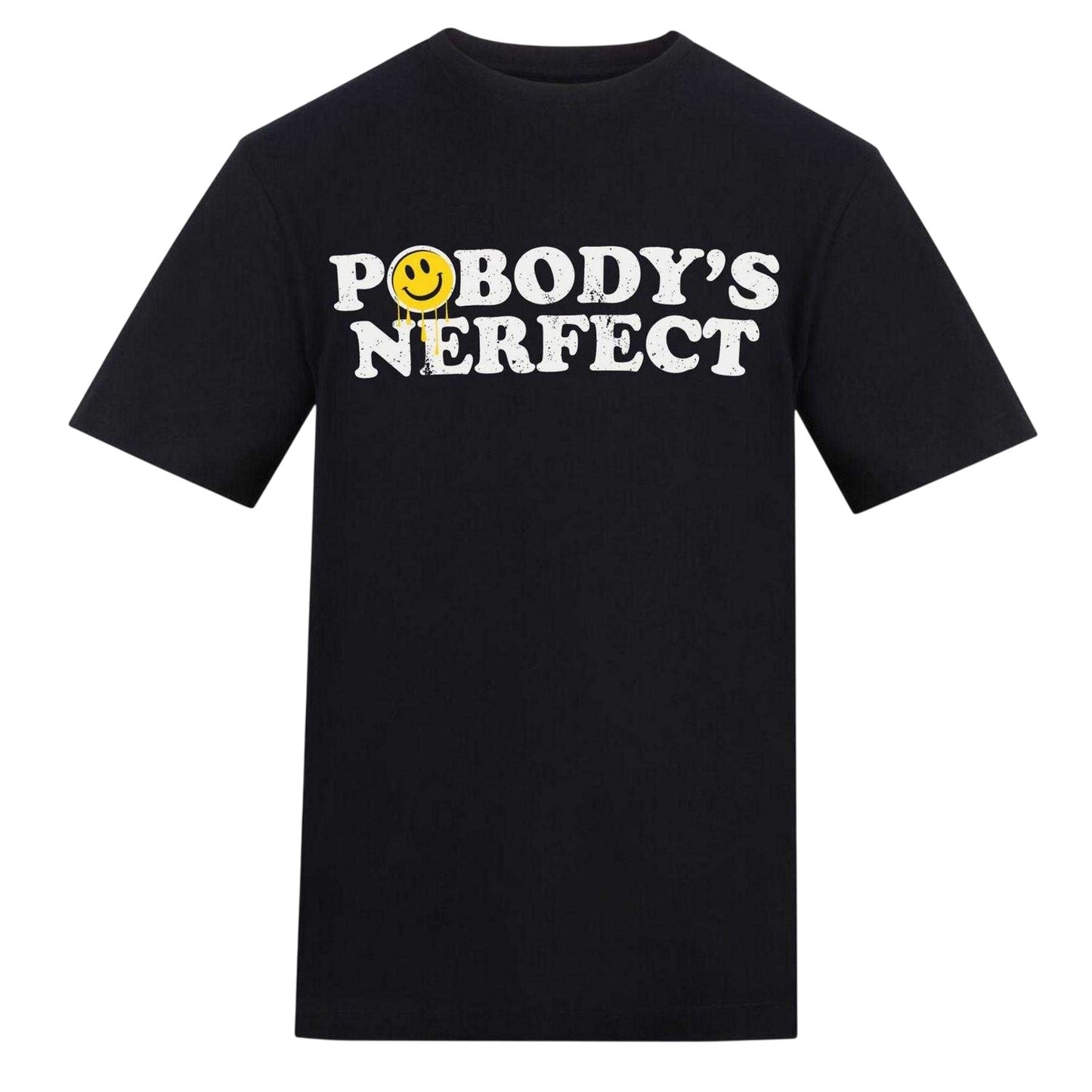 Black - Front - AWD Mens Nobody´s Perfect T-Shirt