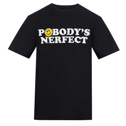 Black - Front - AWD Mens Nobody´s Perfect T-Shirt