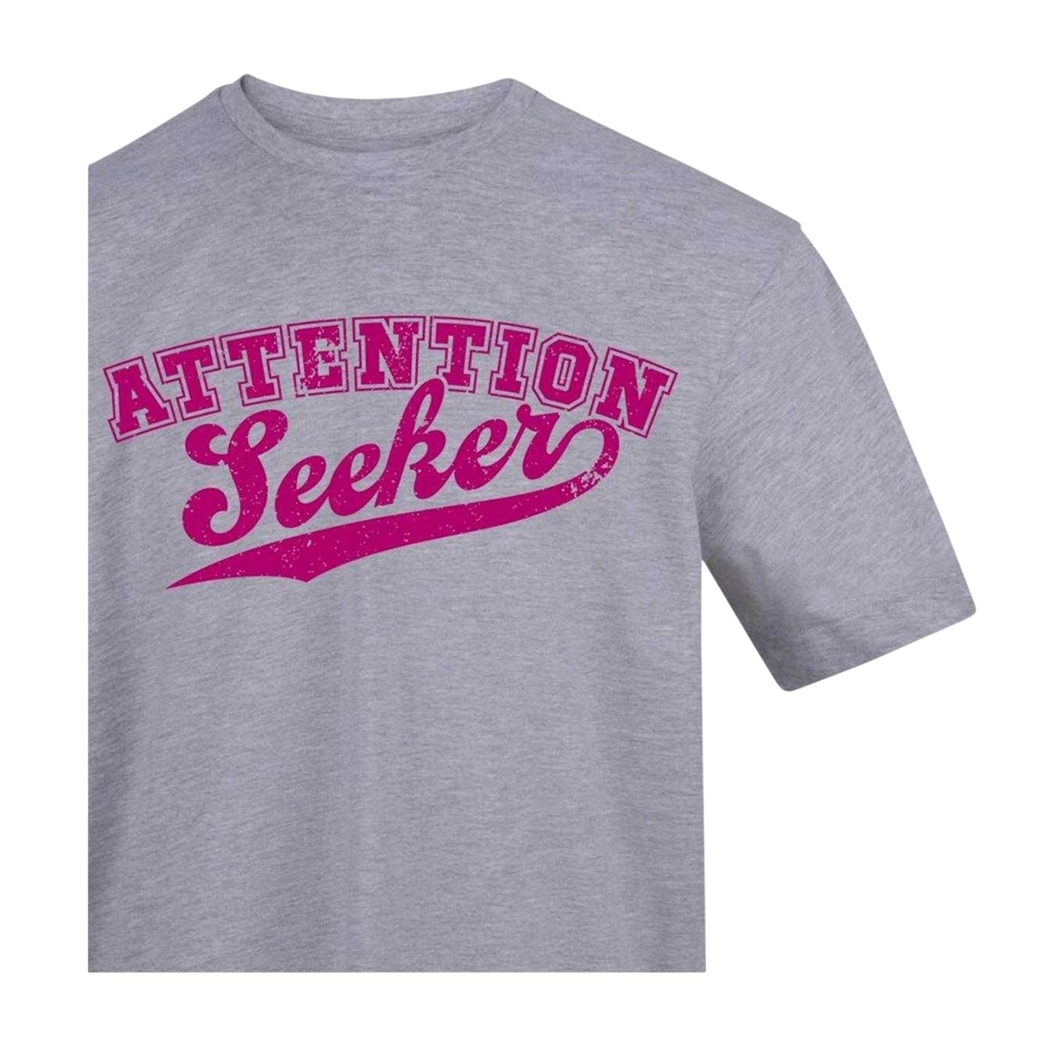 Grey - Side - AWD Mens Attention Seeker T-Shirt