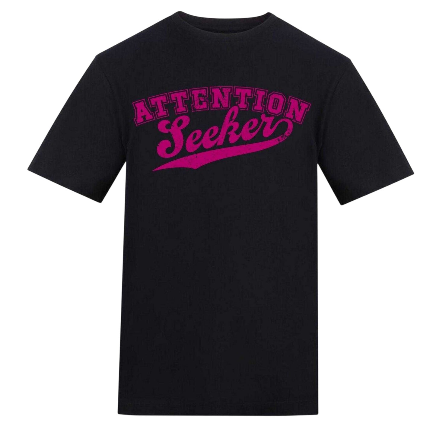 Black - Front - AWD Mens Attention Seeker T-Shirt