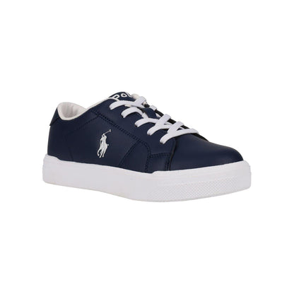 Navy-White - Front - Ralph Lauren Childrens-Kids Sutton Trainers