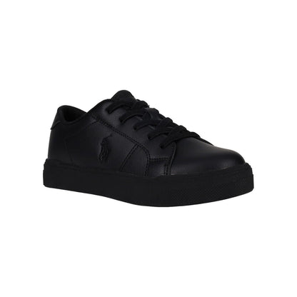 Triple Black - Front - Ralph Lauren Childrens-Kids Sutton Trainers