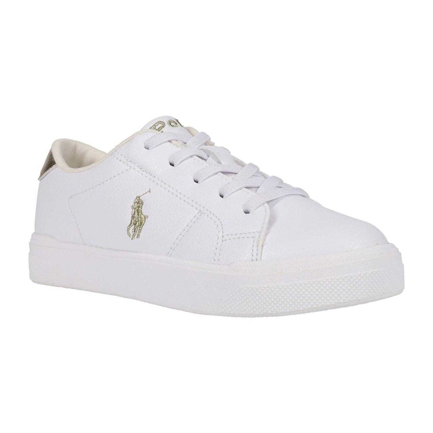 White-Gold - Lifestyle - Ralph Lauren Childrens-Kids Sutton Trainers