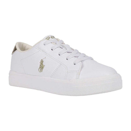 White-Gold - Lifestyle - Ralph Lauren Childrens-Kids Sutton Trainers