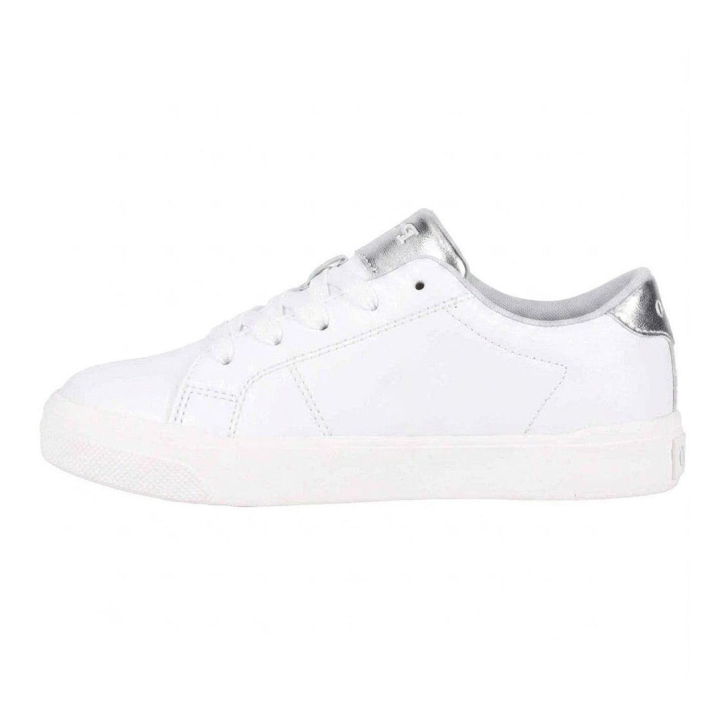 White-Silver - Back - Ralph Lauren Childrens-Kids Sutton Trainers