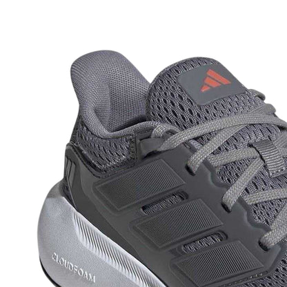 Grey-Red - Lifestyle - Adidas Childrens-Kids Ultimashow Cloudfoam Running Shoes