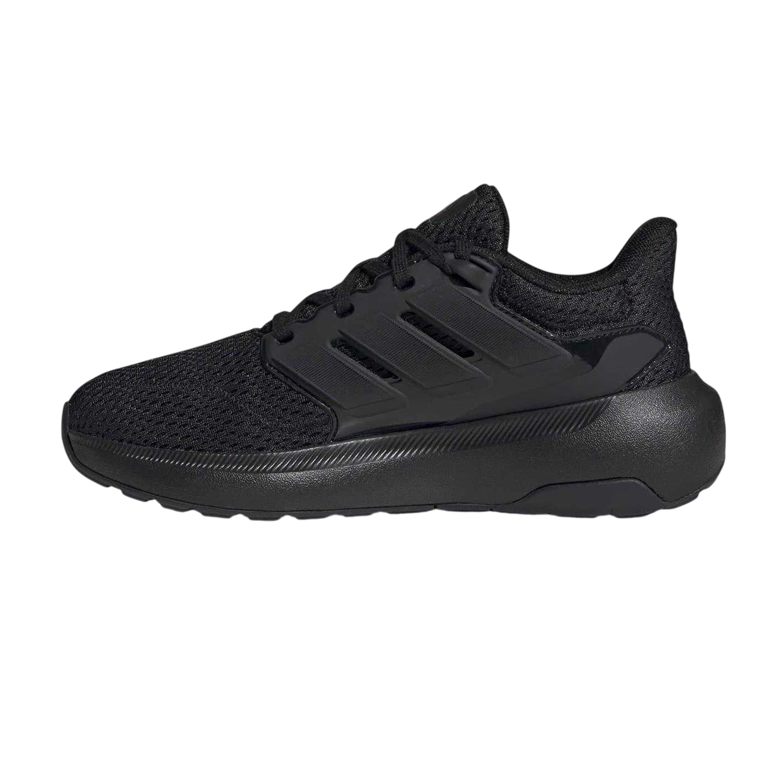 Triple Black - Side - Adidas Childrens-Kids Ultimashow Cloudfoam Running Shoes