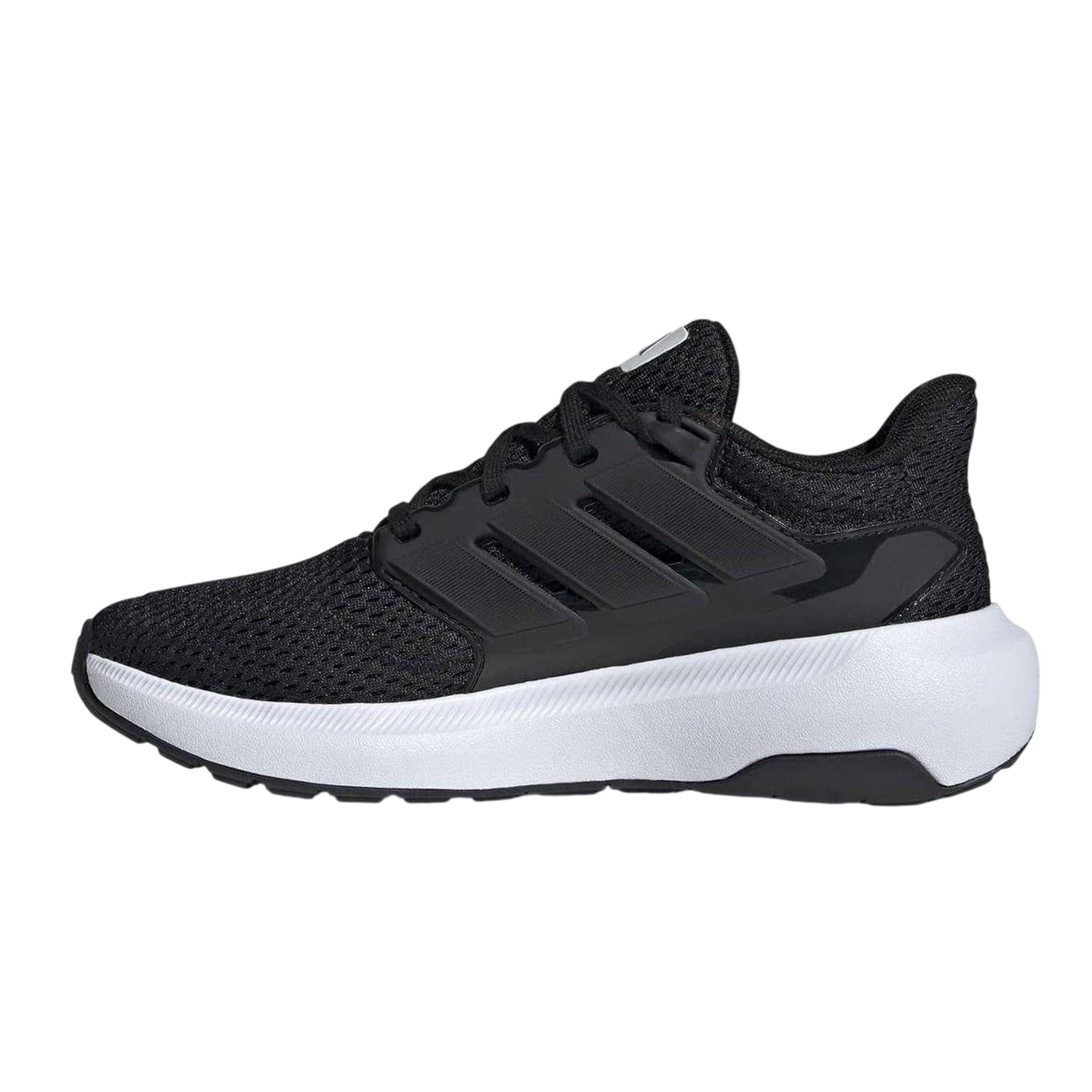 Black-White - Side - Adidas Childrens-Kids Ultimashow Cloudfoam Running Shoes