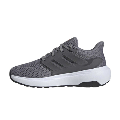 Grey-Red - Back - Adidas Childrens-Kids Ultimashow Cloudfoam Running Shoes