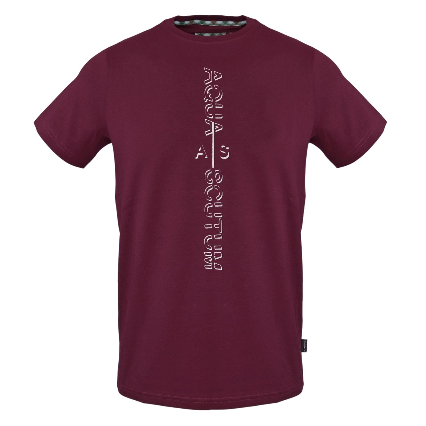 Red - Front - Aquascutum Mens Vertical Logo T-Shirt