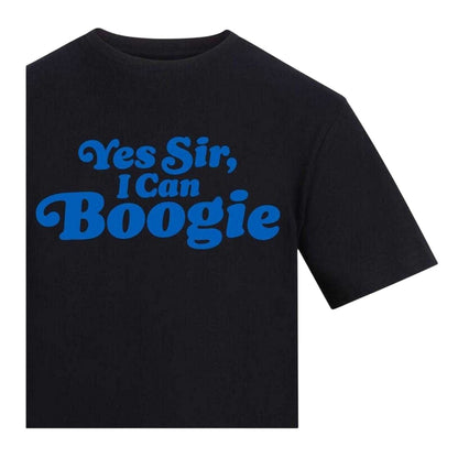 Black - Side - AWD Mens Yes Sir, I Can Boogie T-Shirt
