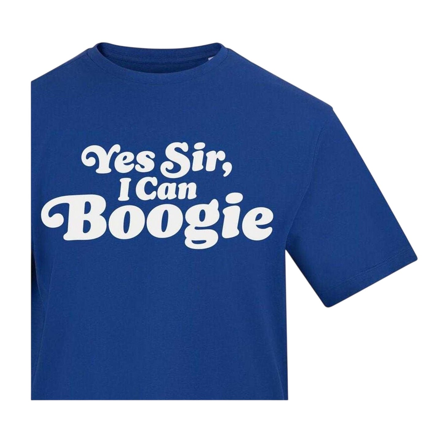 Blue - Side - AWD Mens Yes Sir, I Can Boogie T-Shirt
