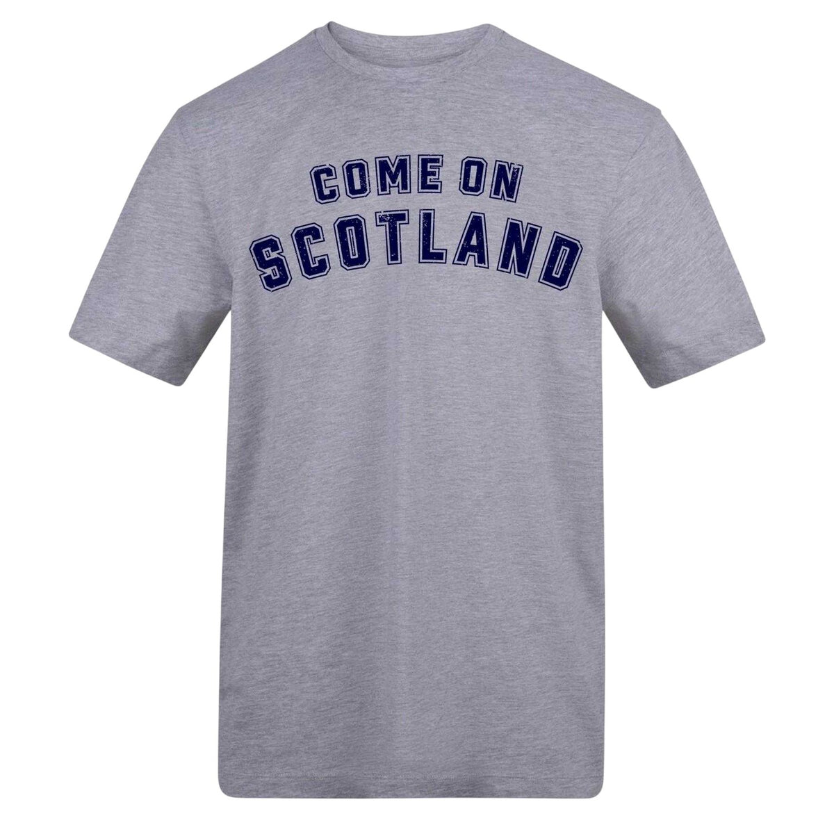 Grey - Front - AWD Mens Come On Scotland T-Shirt