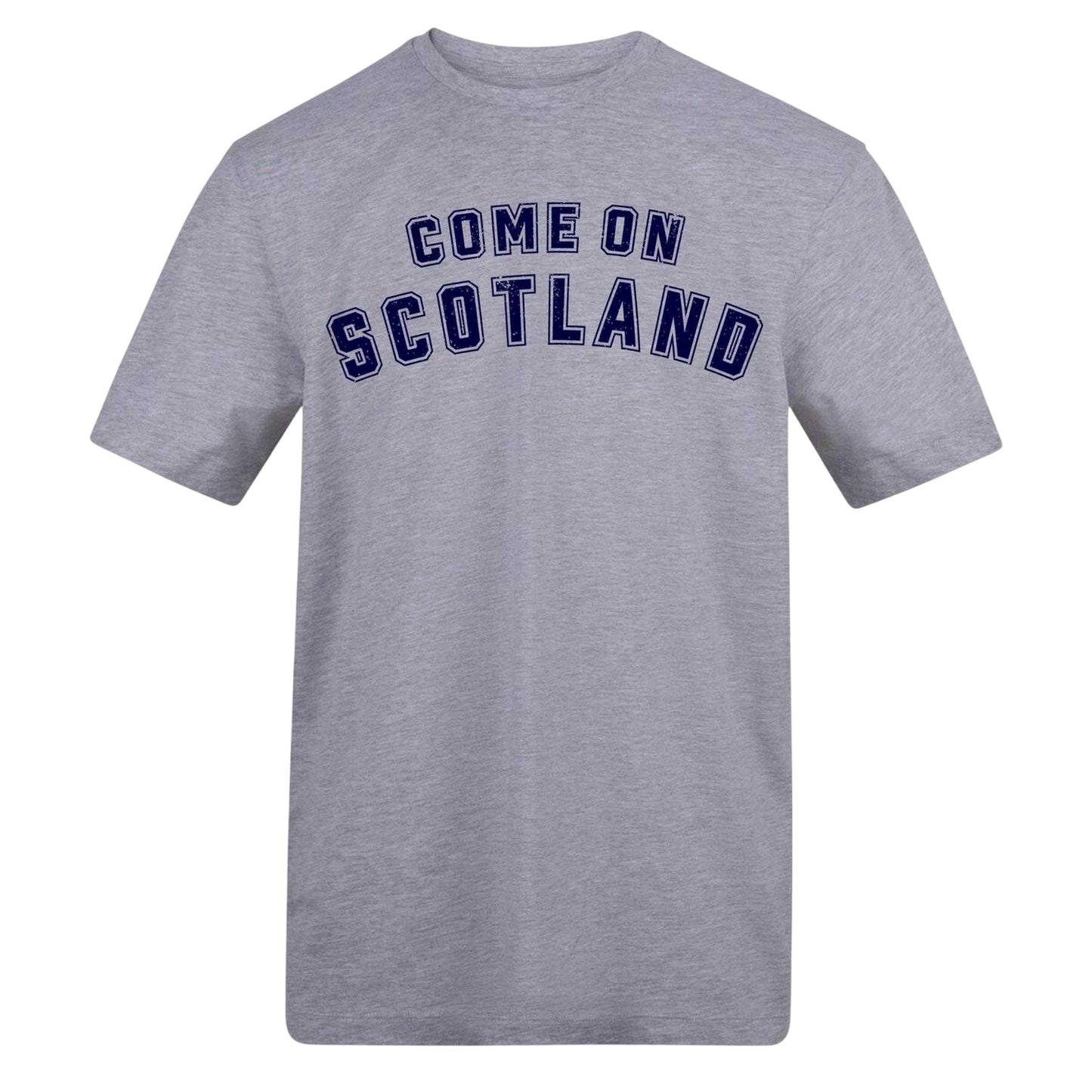 Grey - Front - AWD Mens Come On Scotland T-Shirt