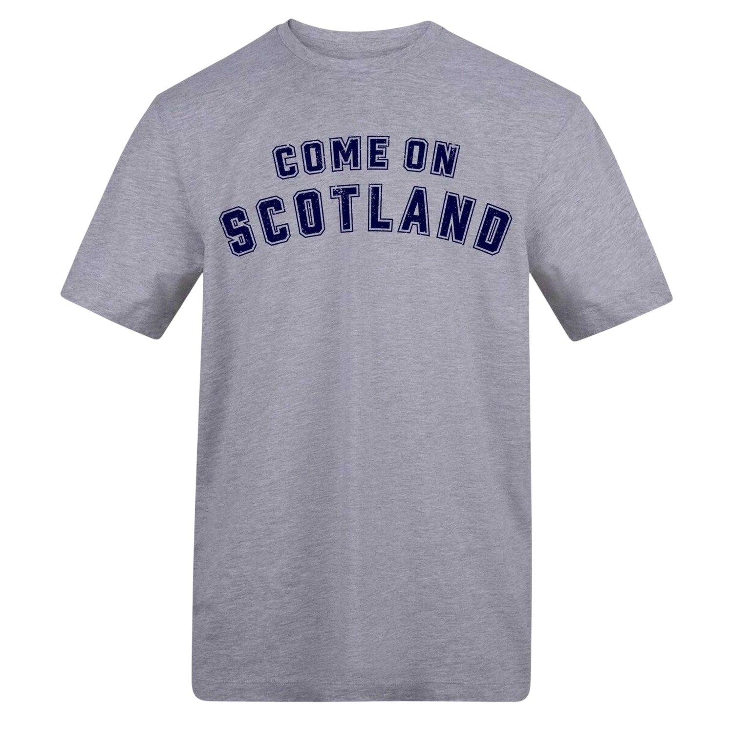 Grey - Front - AWD Mens Come On Scotland T-Shirt