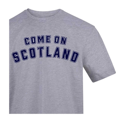 Grey - Side - AWD Mens Come On Scotland T-Shirt