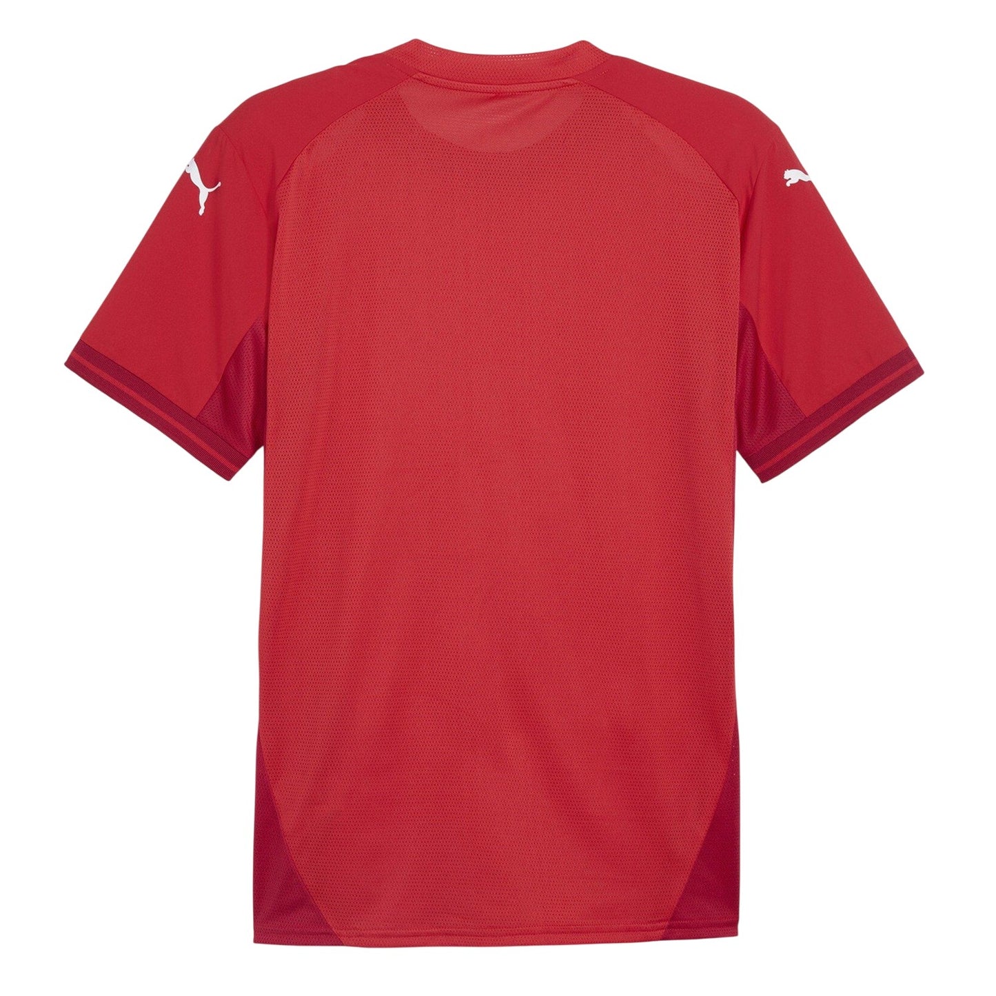 Red-White - Back - Puma Mens TeamFinal Jersey T-Shirt