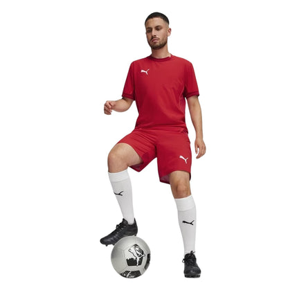 Red-White - Side - Puma Mens TeamFinal Jersey T-Shirt
