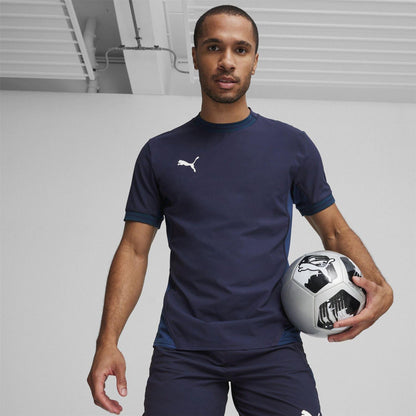 Navy-White-Blue - Side - Puma Mens TeamFinal Jersey T-Shirt