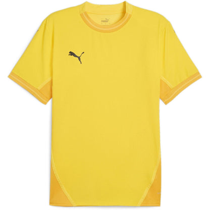 Yellow-Black - Front - Puma Mens TeamFinal Jersey T-Shirt