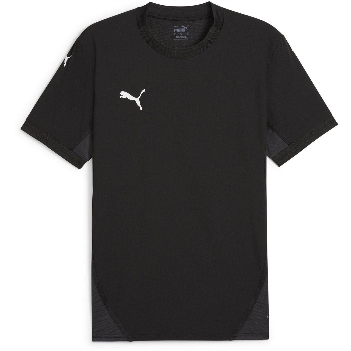 Black-White-Grey - Front - Puma Mens TeamFinal Jersey T-Shirt