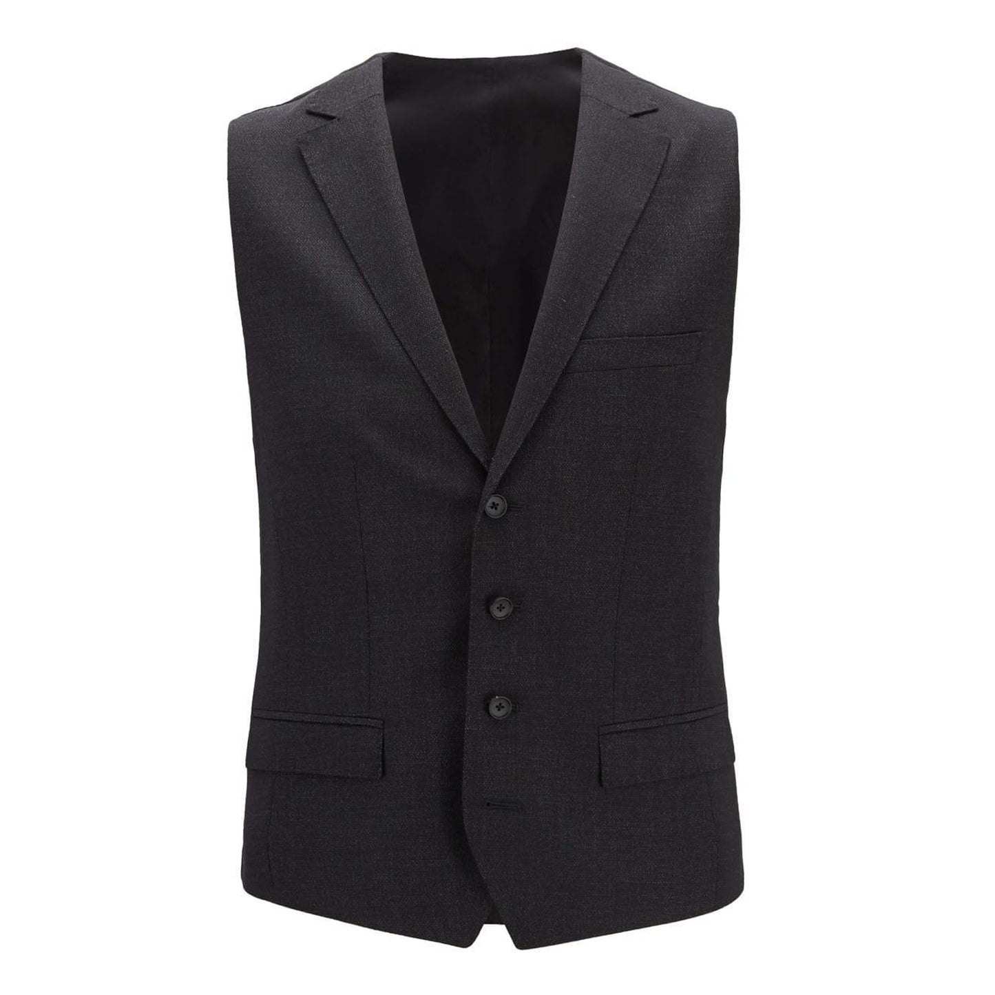 Black - Front - Boss Mens Novan6 Waistcoat